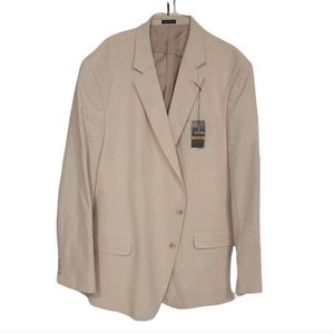 NWT Sized 52L Stafford Basket Weave Sports Coat